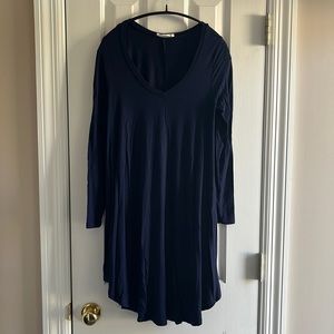 Woman’s Navy High-Low Dress- Size Medium
